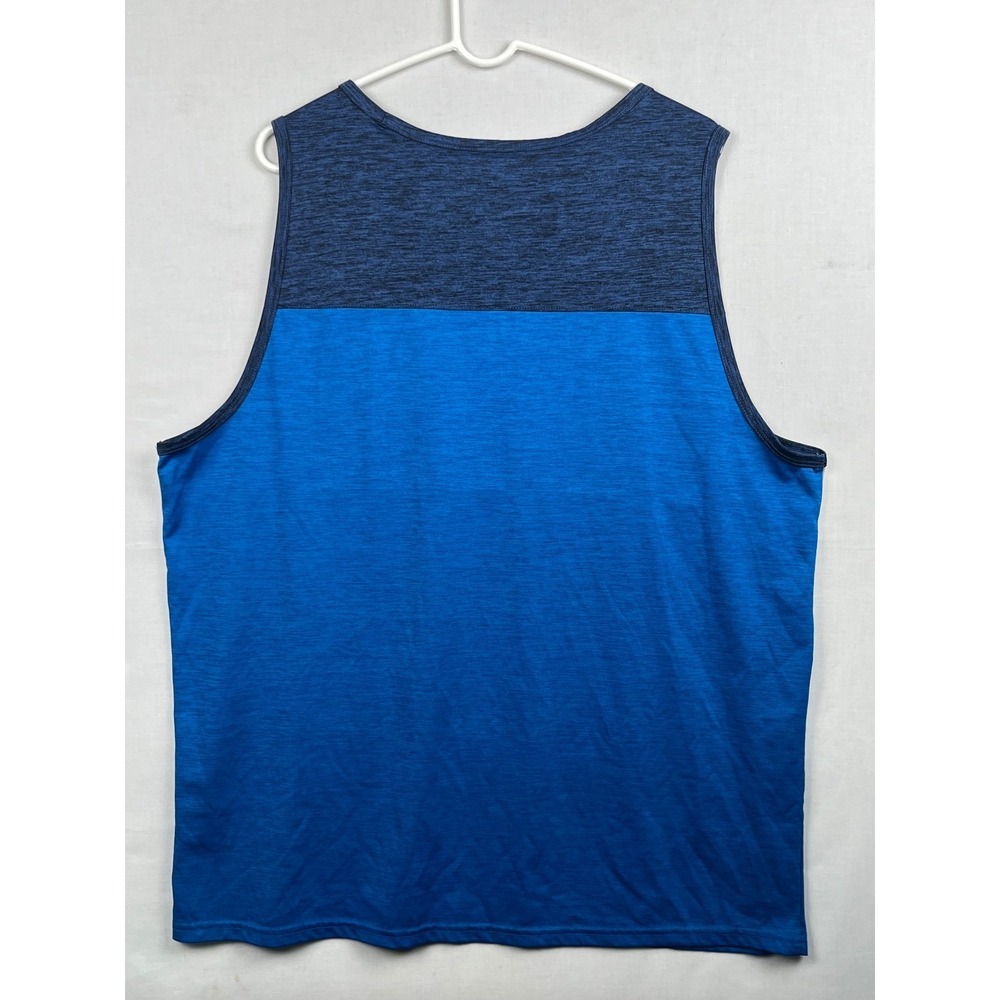 Old Navy Active Go-Dry Tank Top Mens XXL Colorblock Blue‎ Sleeveless Gym Shirt